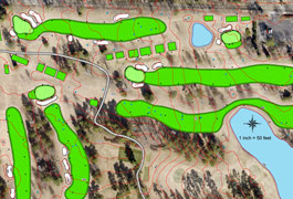 Golf course mapping image